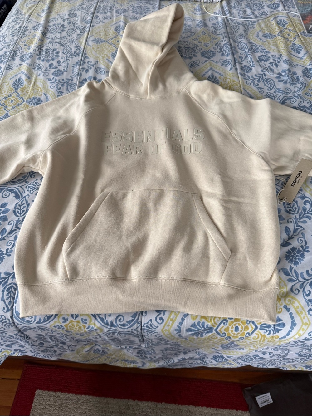 Essentials Fear of God Men’s Egg Shell Fleece Hoodie